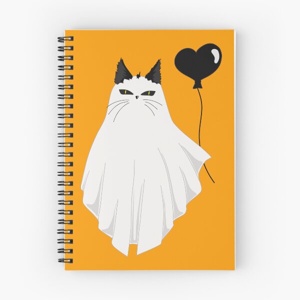 Item preview, Ghost Cat with Balloon designed and sold by AchtungStudio.