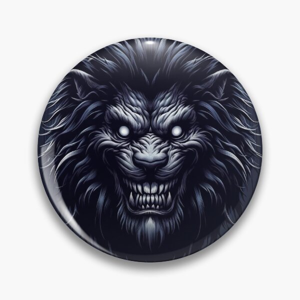 Item preview, Cabeza de león demonio designed and sold by IskandarDesigns.