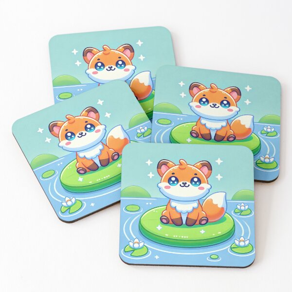 Item preview, Fox on Lily Pad designed and sold by IskandarDesigns.