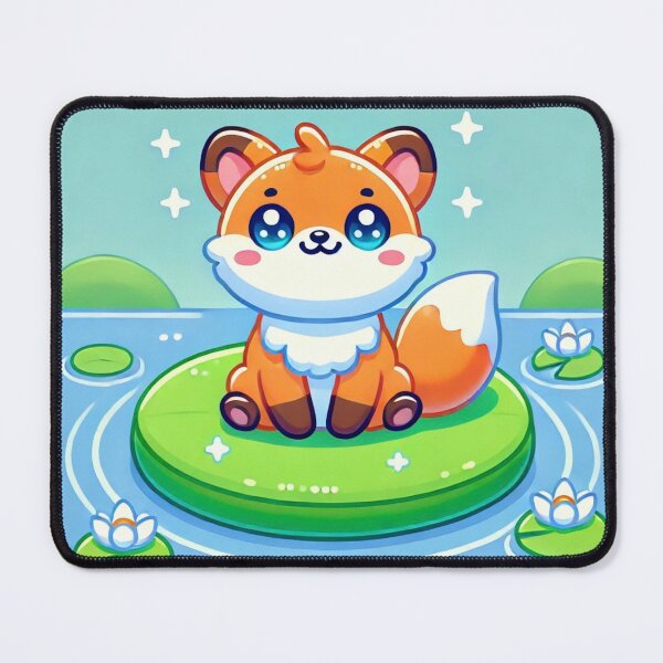 Item preview, Fox on Lily Pad designed and sold by IskandarDesigns.