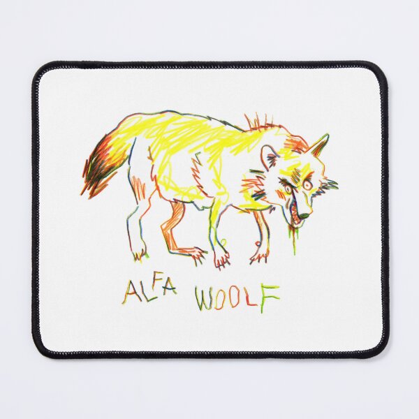 Item preview, Poorly Drawn Alpha Wolf designed and sold by Mishelle-Sherri.