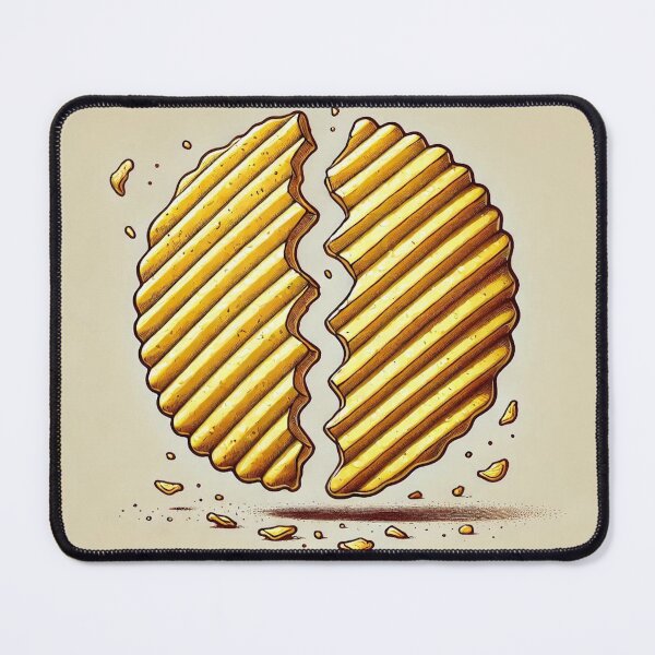 Item preview, Cracked Wavy Potato Chip designed and sold by IskandarDesigns.