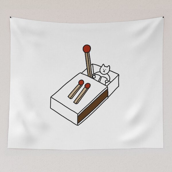 Item preview, a Cat in the matchbox designed and sold by superbaechoo.