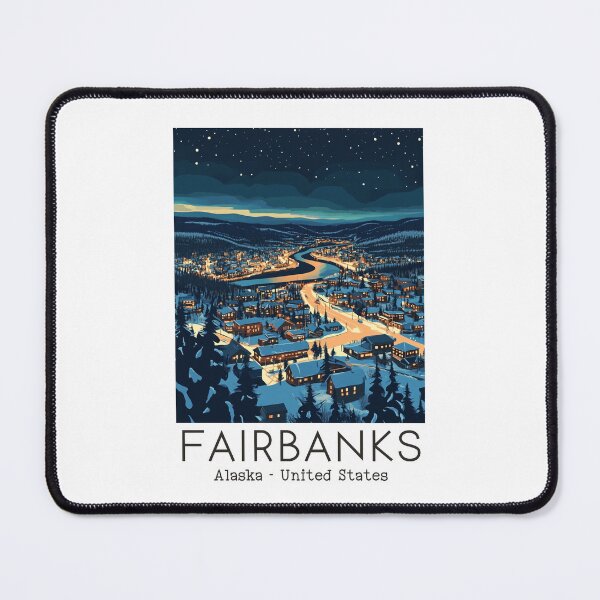 Item preview, A Vintage Illustration of Fairbanks - Alaska - United States designed and sold by GoodOldVintage.