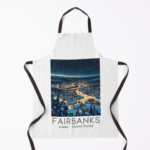 Item preview, A Vintage Illustration of Fairbanks - Alaska - United States designed and sold by GoodOldVintage.