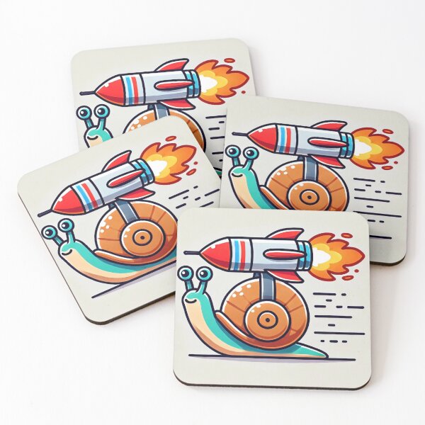 Item preview, Snail With Rocket designed and sold by IskandarDesigns.
