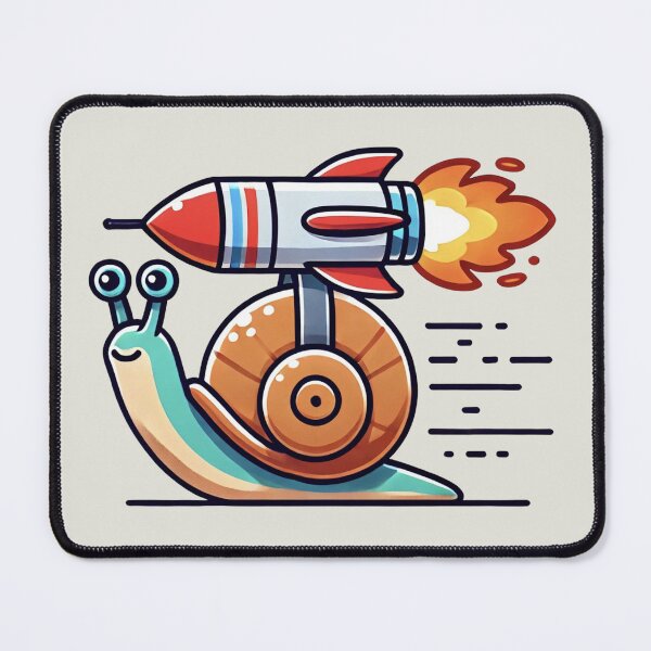 Item preview, Snail With Rocket designed and sold by IskandarDesigns.