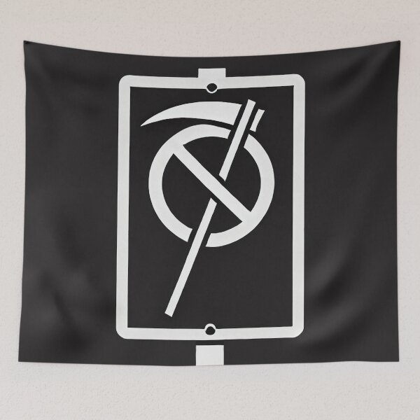 Item preview, Scythe Not Allowed Sign designed and sold by IskandarDesigns.