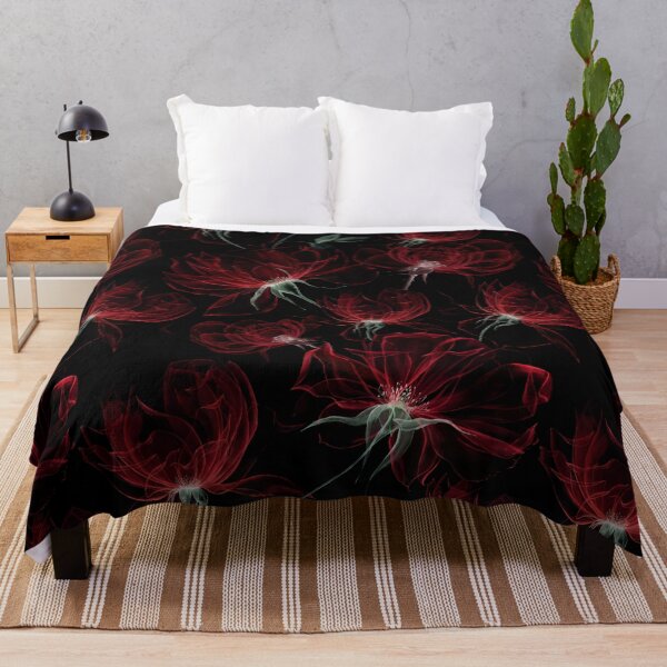 Item preview, X Ray Burgundy Roses On Black designed and sold by UtArt.