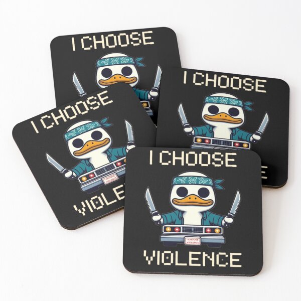 Item preview, I Choose Violence Funny Duck designed and sold by Fictio ⭐​⭐​⭐​⭐​⭐​.