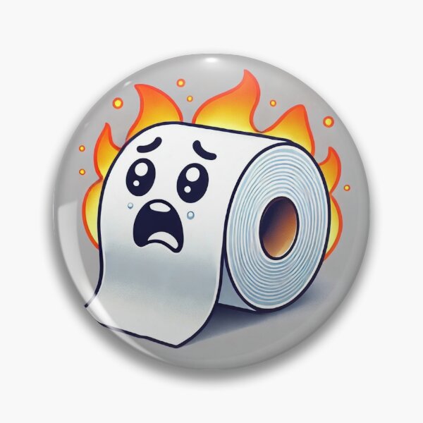 Item preview, Burning Toilet Paper designed and sold by IskandarDesigns.