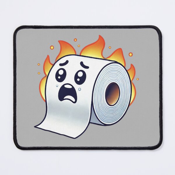 Item preview, Burning Toilet Paper designed and sold by IskandarDesigns.