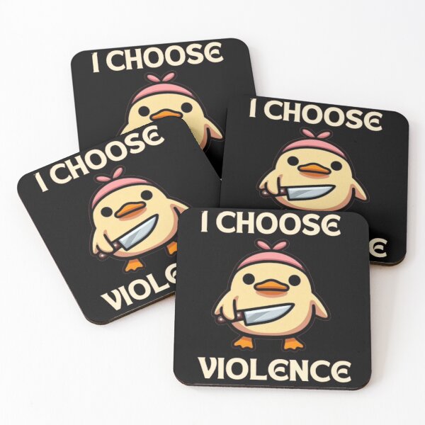 Item preview, I Choose Violence Funny Duck designed and sold by Fictio ⭐​⭐​⭐​⭐​⭐​.