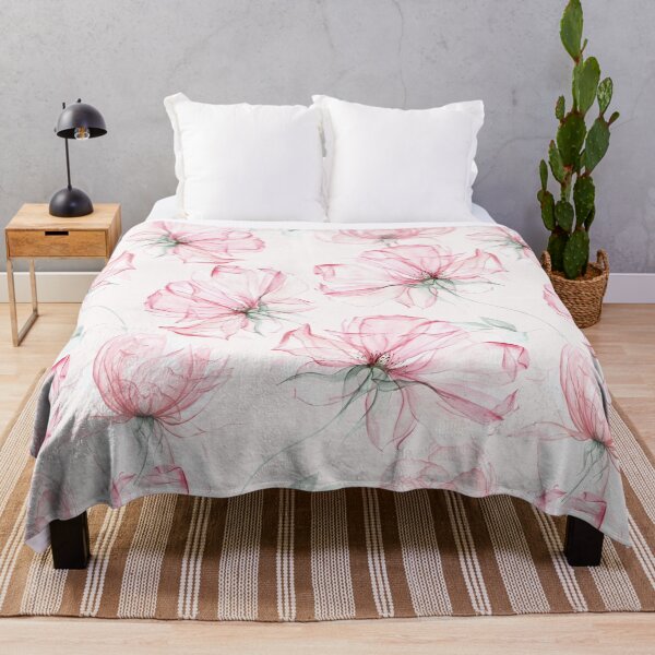Item preview, X Ray Pink Roses On Blush designed and sold by UtArt.