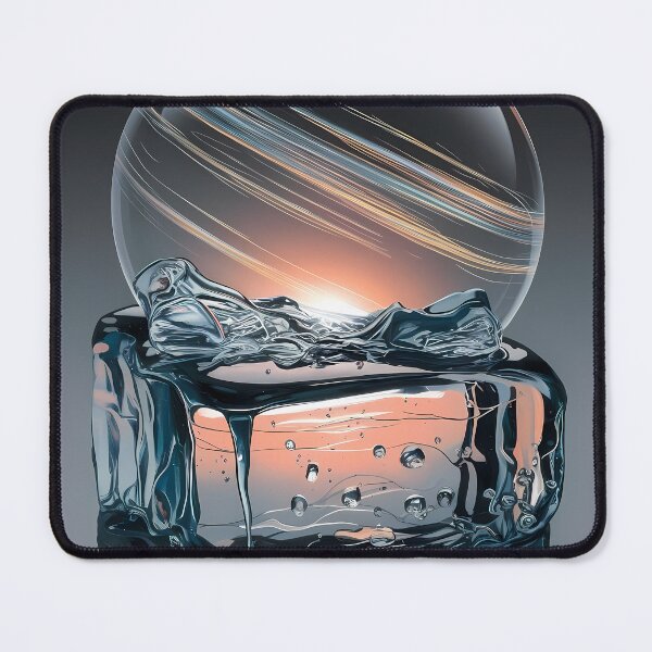 Artikelvorschau, Orange Sonnenuntergang Reflexionen Fusion Eis Glas Kunst entworfen und verkauft von ART ATTACK ZONE.