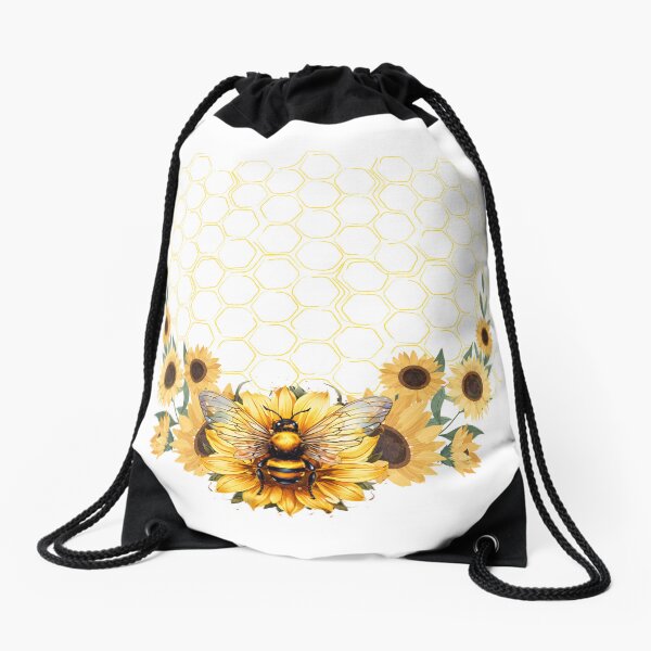 Item preview, Sunflower Bee- Honey Comb Yellow Tapestry designed and sold by AnnaArtbyAMNA.