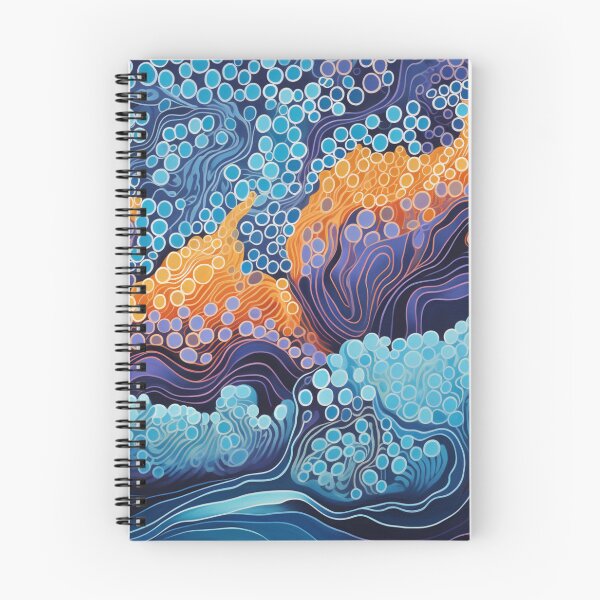 Item preview, Aboriginal Inspired Dot Art - With The Stormy Waves designed and sold by GrinGalore.