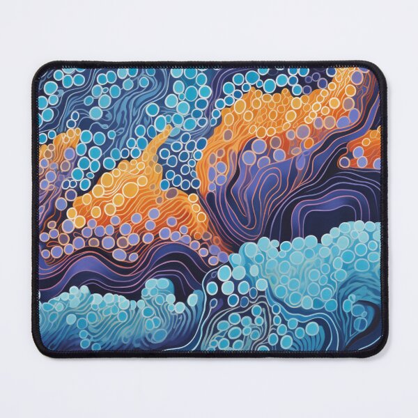 Item preview, Aboriginal Inspired Dot Art - With The Stormy Waves designed and sold by GrinGalore.