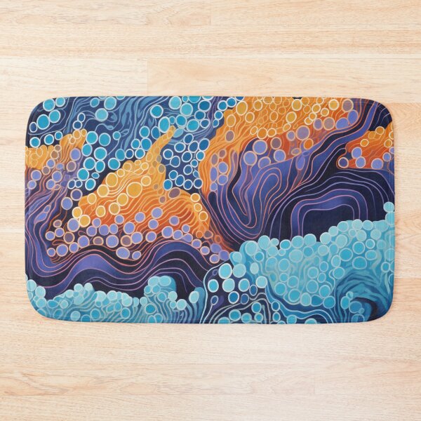 Item preview, Aboriginal Inspired Dot Art - With The Stormy Waves designed and sold by GrinGalore.