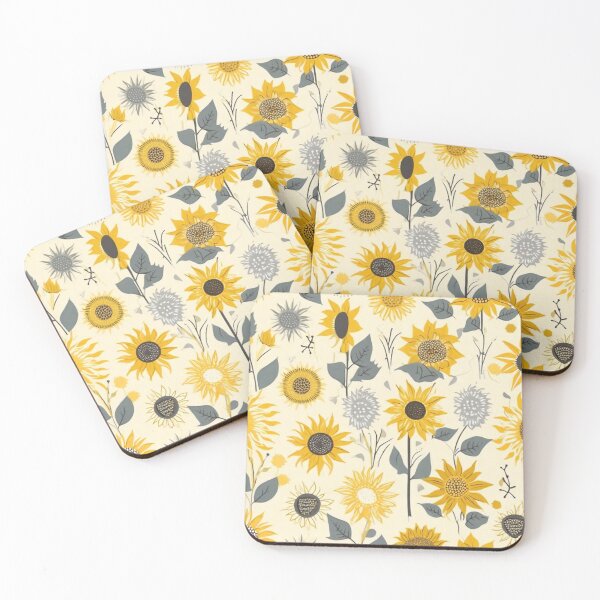 Item preview, 001 Seamless Minimalist Scandinavian Sunflower Design designed and sold by Alexis Art Collection.