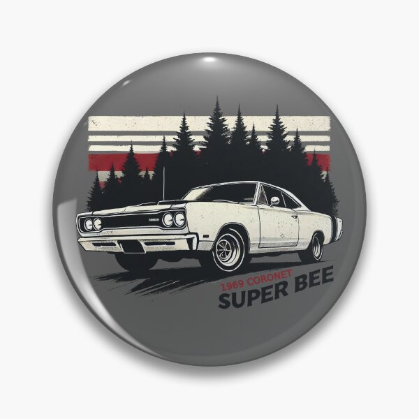 Item preview, 1969 Coronet Super Bee Muscle Car designed and sold by CreepyCornerArt.