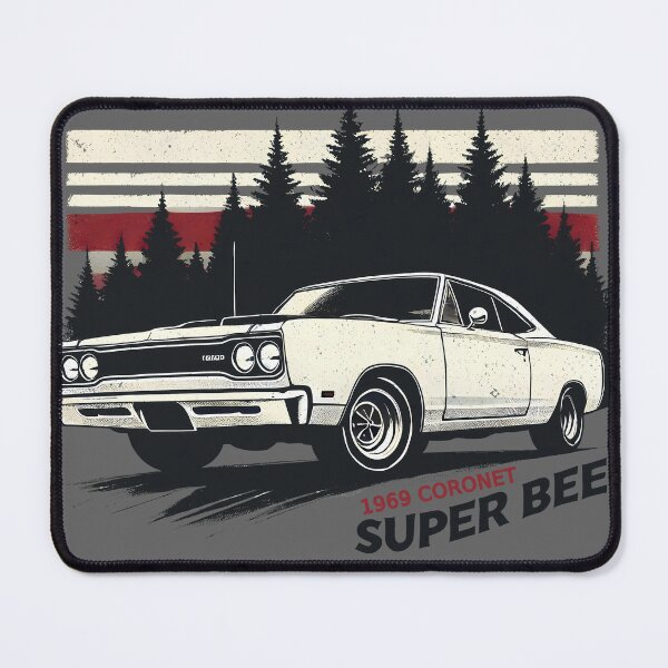 Item preview, 1969 Coronet Super Bee Muscle Car designed and sold by CreepyCornerArt.