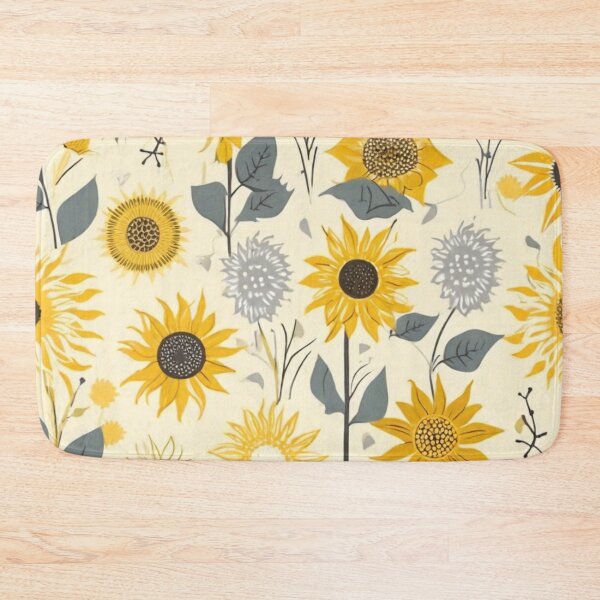 Item preview, 001 Seamless Minimalist Scandinavian Sunflower Design designed and sold by Alexis Art Collection.
