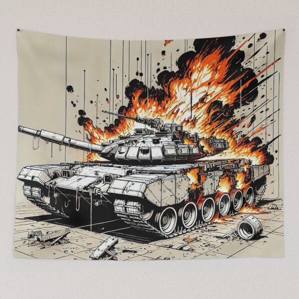 Item preview, Destroyed Merkava Tank designed and sold by IskandarDesigns.