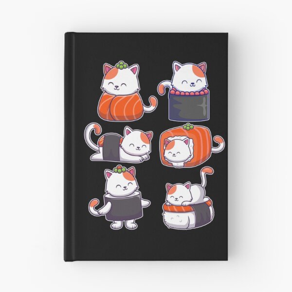 Item preview, Paquete de seis gatos de sushi designed and sold by Lady-Frost.