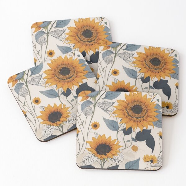 Item preview, 002 Seamless Minimalist Scandinavian Sunflower Design designed and sold by Alexis Art Collection.