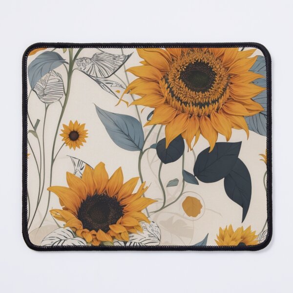 Item preview, 002 Seamless Minimalist Scandinavian Sunflower Design designed and sold by Alexis Art Collection.