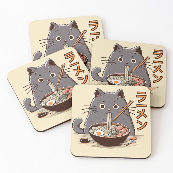Item preview, Cat and Ramen, Kawaii Cat Ramen, Anime Cat Ramen designed and sold by Mariana Piana.