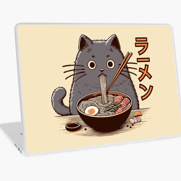 Artikel-Vorschau von Katze und Ramen, Kawaii Katzen-Ramen, Anime Katzen-Ramen, designt und verkauft von Mariana Piana.