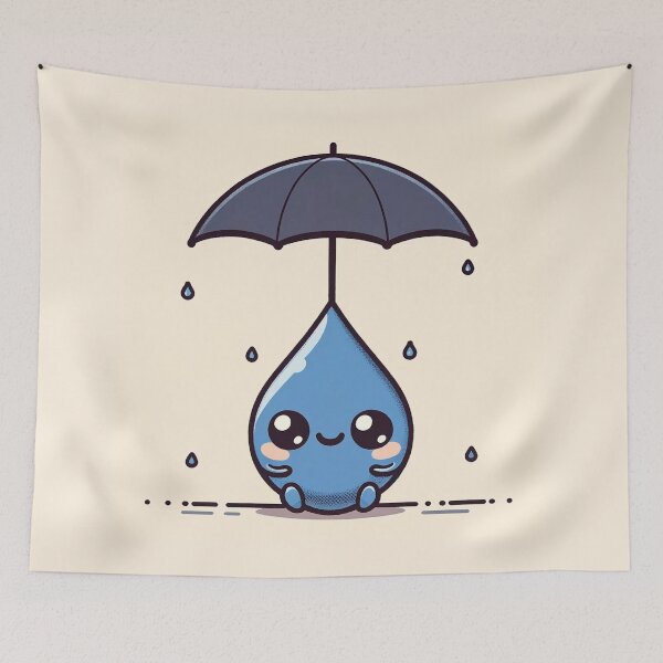 Item preview, Water Drop Using Umbrella designed and sold by IskandarDesigns.