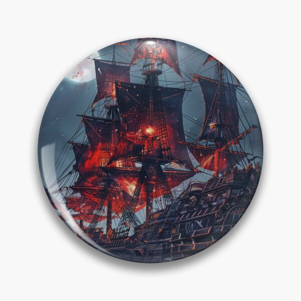 Item preview, The Infernal Ghost Ship Under the Blood Moon designed and sold by EndOfRainbowArt.