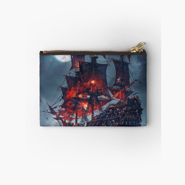 Item preview, The Infernal Ghost Ship Under the Blood Moon designed and sold by EndOfRainbowArt.
