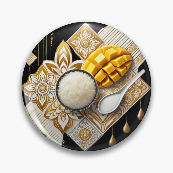 Item preview, Golden Mango Delight: Traditional Thai Sticky Rice Dessert designed and sold by AonTH9.