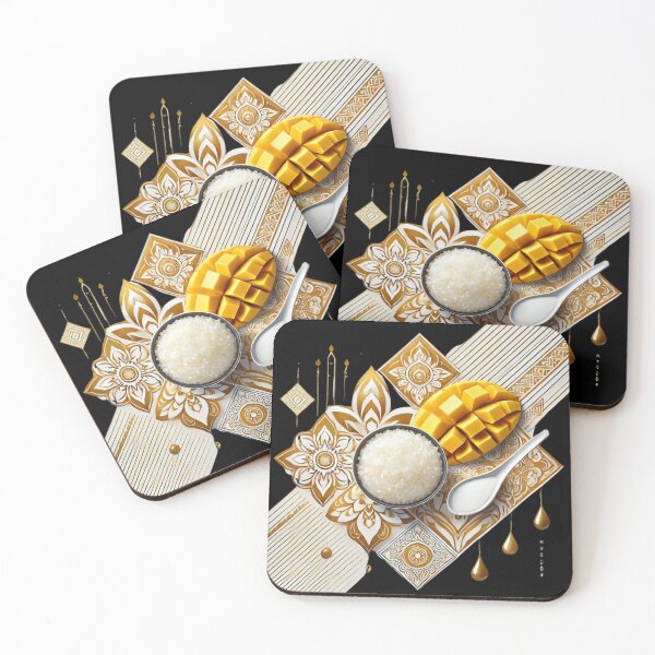 Item preview, Golden Mango Delight: Traditional Thai Sticky Rice Dessert designed and sold by AonTH9.