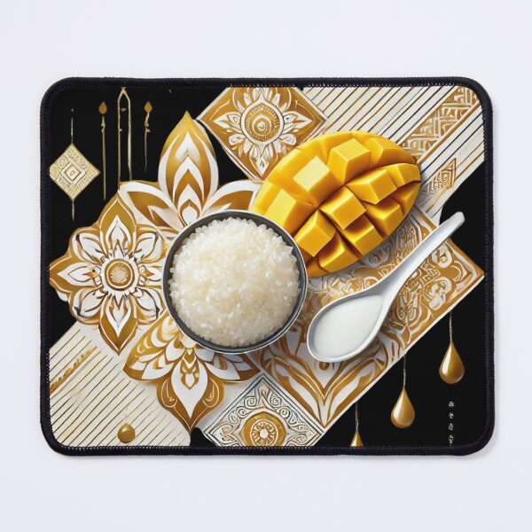 Item preview, Golden Mango Delight: Traditional Thai Sticky Rice Dessert designed and sold by AonTH9.