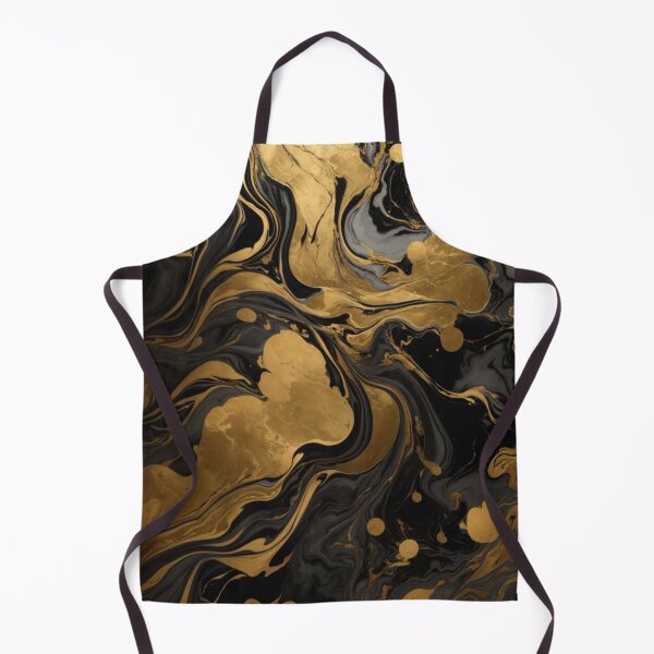 Item preview, 001 Black and Gold Abstract designed and sold by Alexis Art Collection.