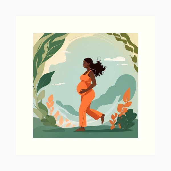 Item preview, 001 Empowered and Pregnant Woman designed and sold by Alexis Art Collection.