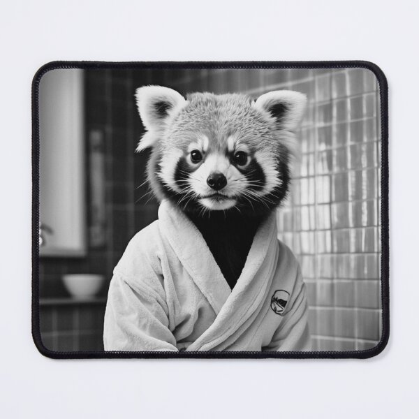 Item preview, Adorable Red Panda Relaxing in Bathrobe designed and sold by vk09.