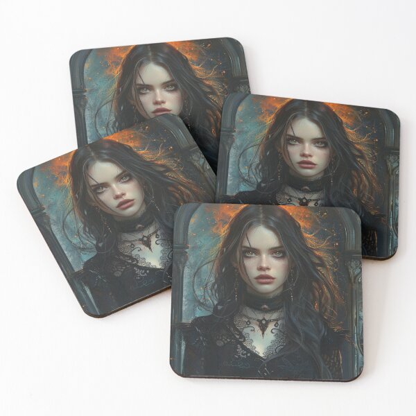 Item preview, Ethereal Sorceress of the Flames designed and sold by EndOfRainbowArt.