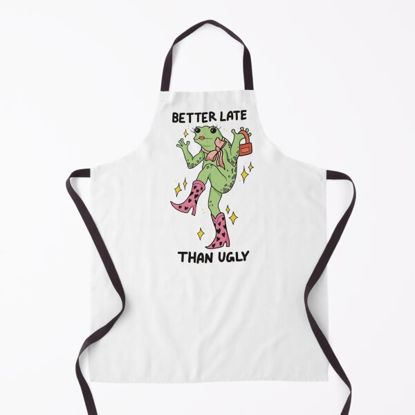 Item preview, Funny frog better late than ugly  designed and sold by BlackAcidArt.