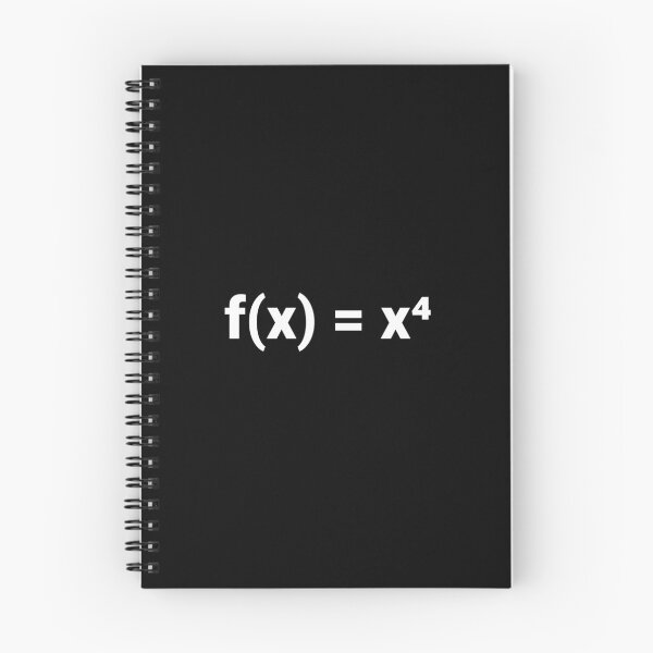 Item preview, f(x) = x⁴ designed and sold by Text-based T-Shirts and Gifts.