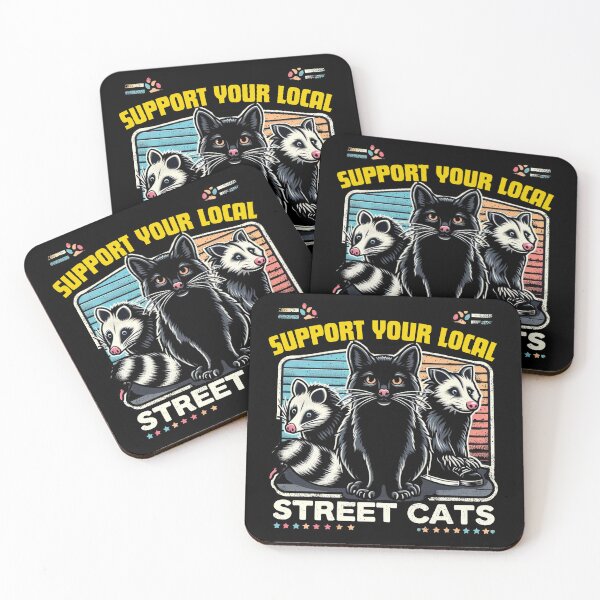 Item preview, Street Cats - support your local cats designed and sold by Fictio ⭐​⭐​⭐​⭐​⭐​.