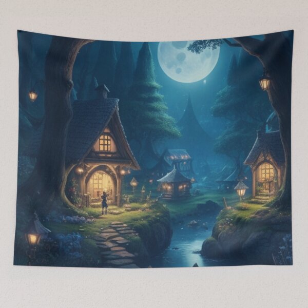 Item preview, 001 Fairy Village in a Magical Forest  designed and sold by Alexis Art Collection.