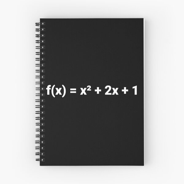 Item preview, f(x) = x² + 2x + 1 designed and sold by Text-based T-Shirts and Gifts.