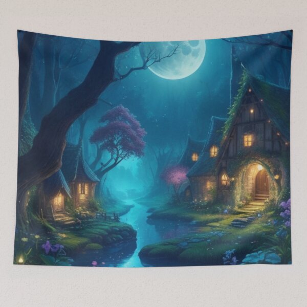 Item preview, 002 Fairy Village in a Magical Forest designed and sold by Alexis Art Collection.