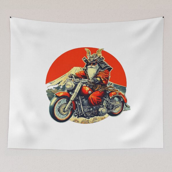 Item preview, Vintage Samurai on Motorcycle , Japanese Warrior , Biker Ar, Cool Graphic , Unique Orignal T, Casual designed and sold by Indyadizine.